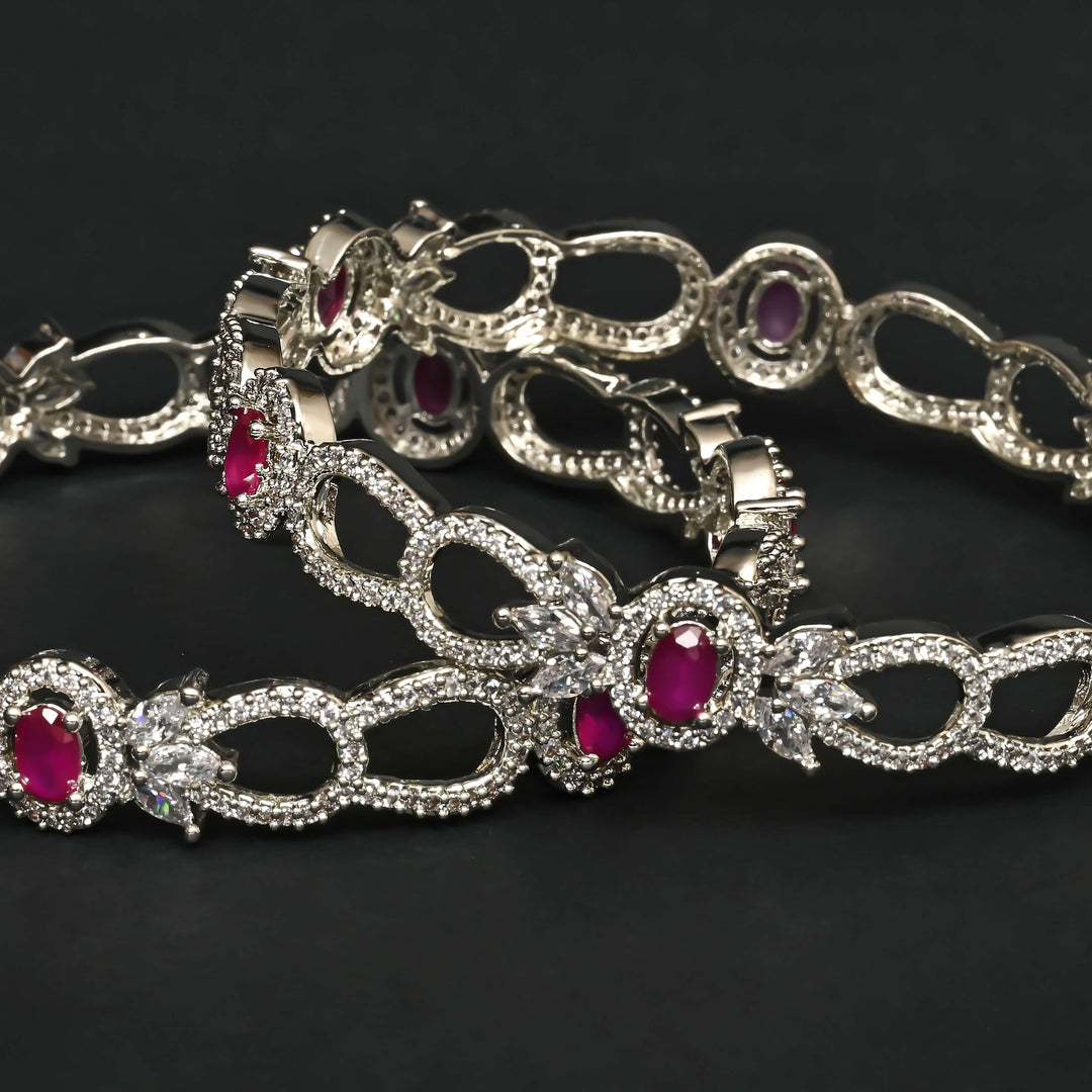 CZ Ruby Bangles