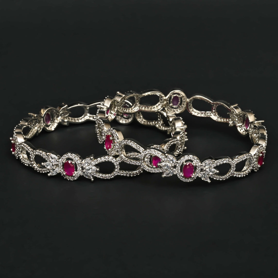 CZ Ruby Bangles