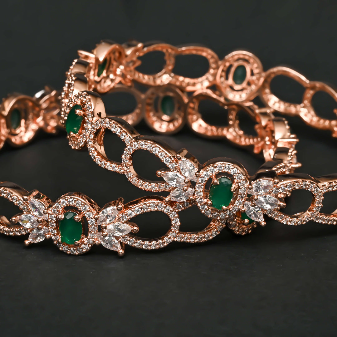 CZ Emerald Bangles