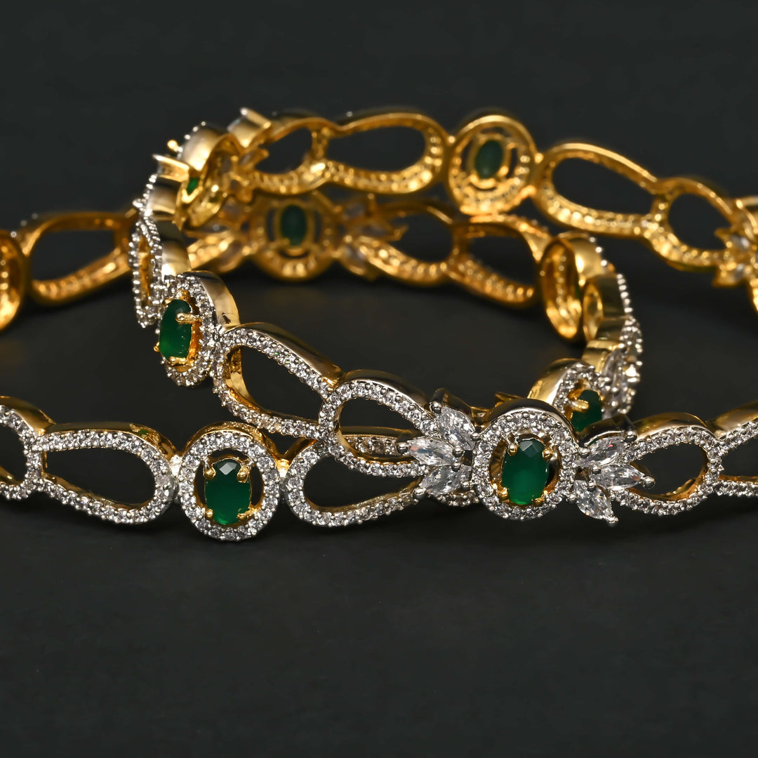 CZ Emerald Bangles
