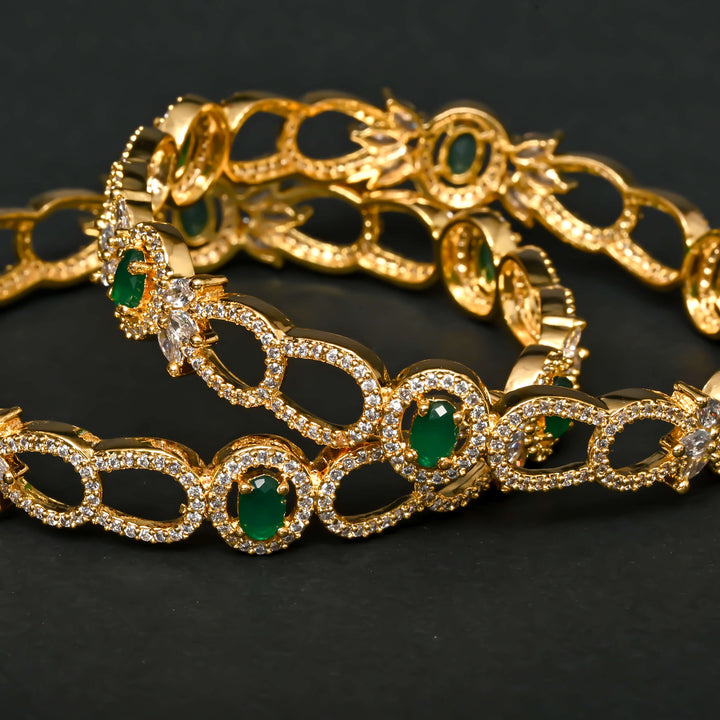 CZ Emerald Bangles