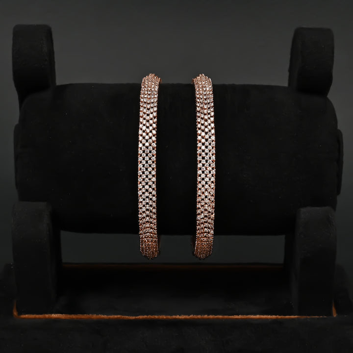 CZ Rose Gold Bangles