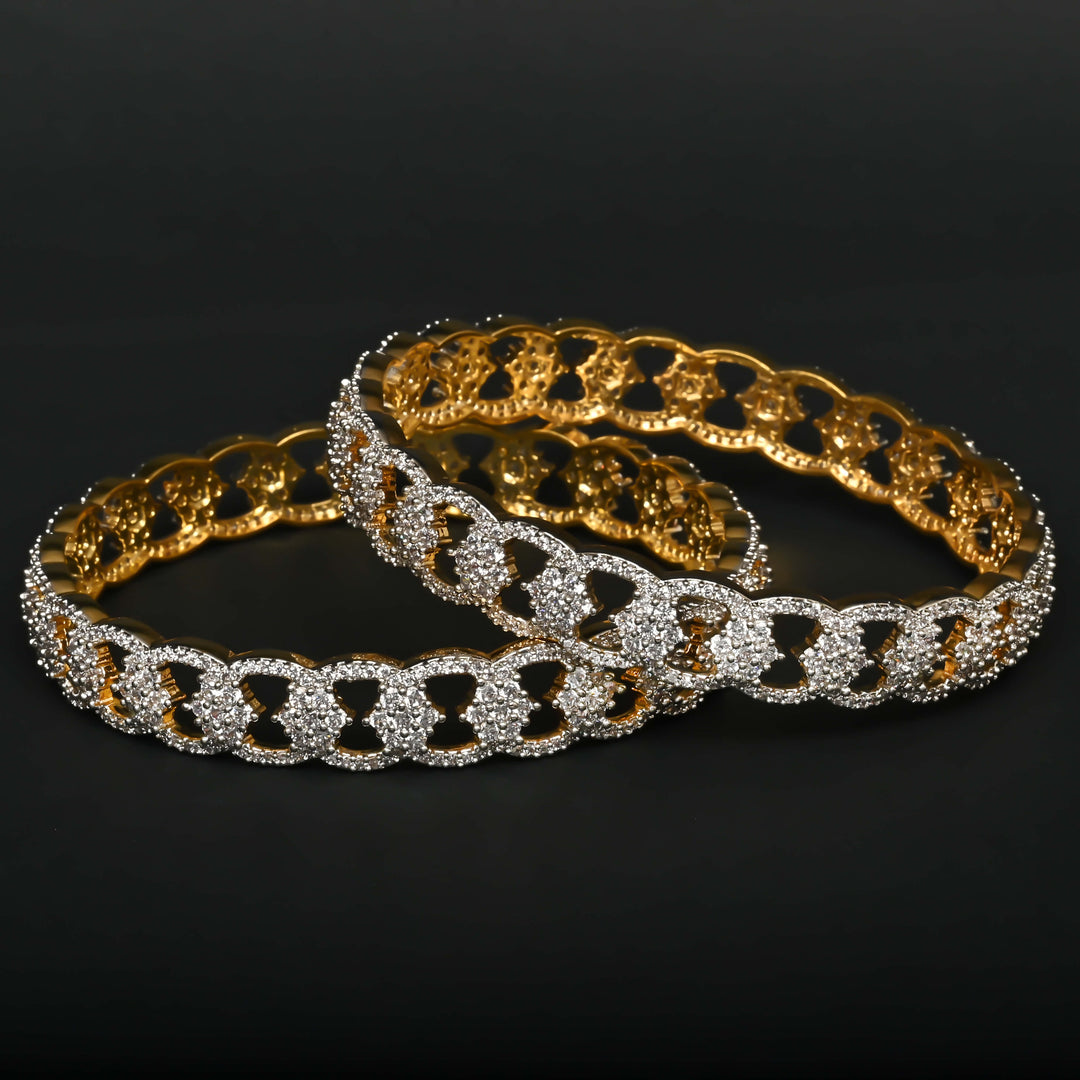 CZ Diamond Finish Bangles