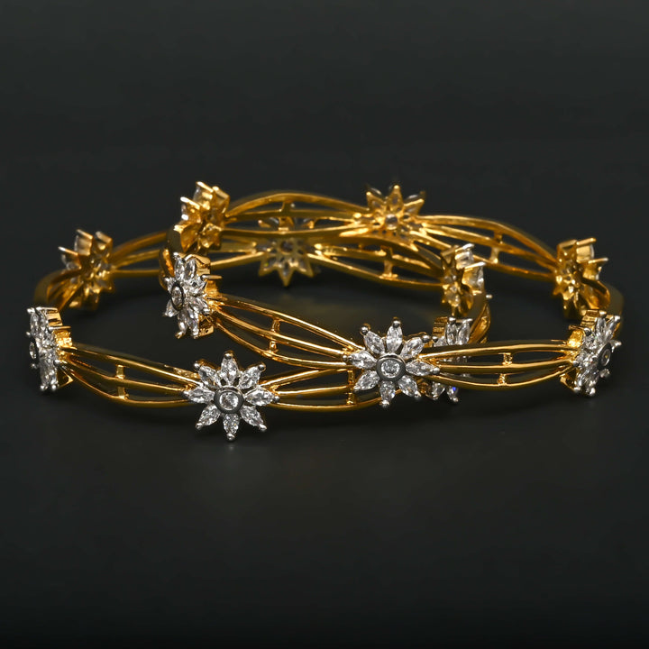 CZ Diamond Finish Bangles