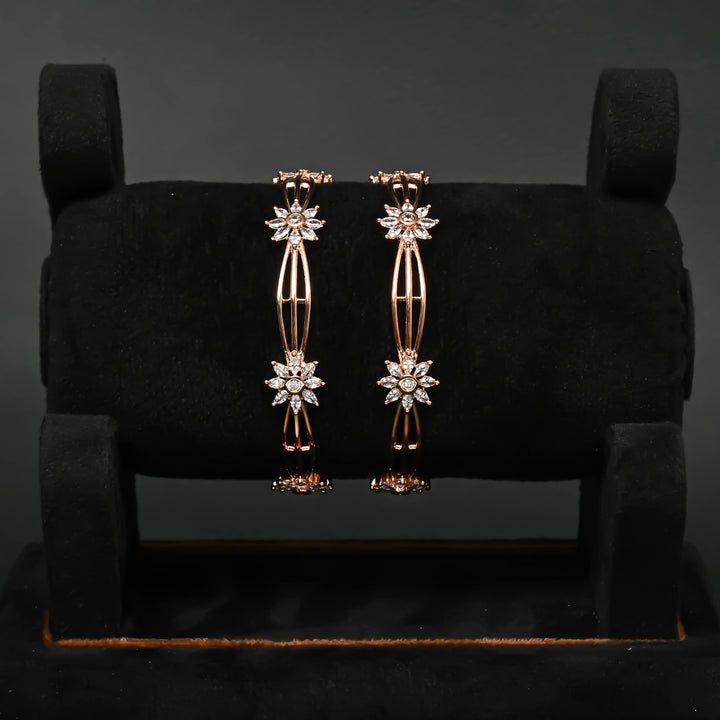 CZ Rose Gold Bangles
