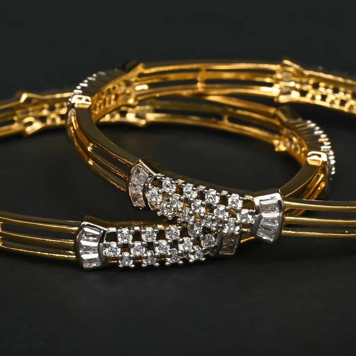 CZ Diamond Finish Bangles