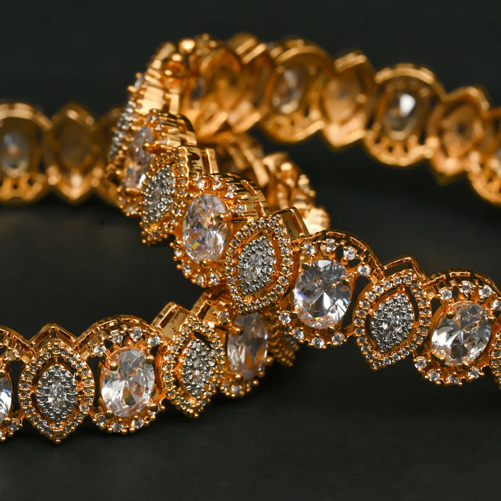 CZ Diamond Finish Bangles
