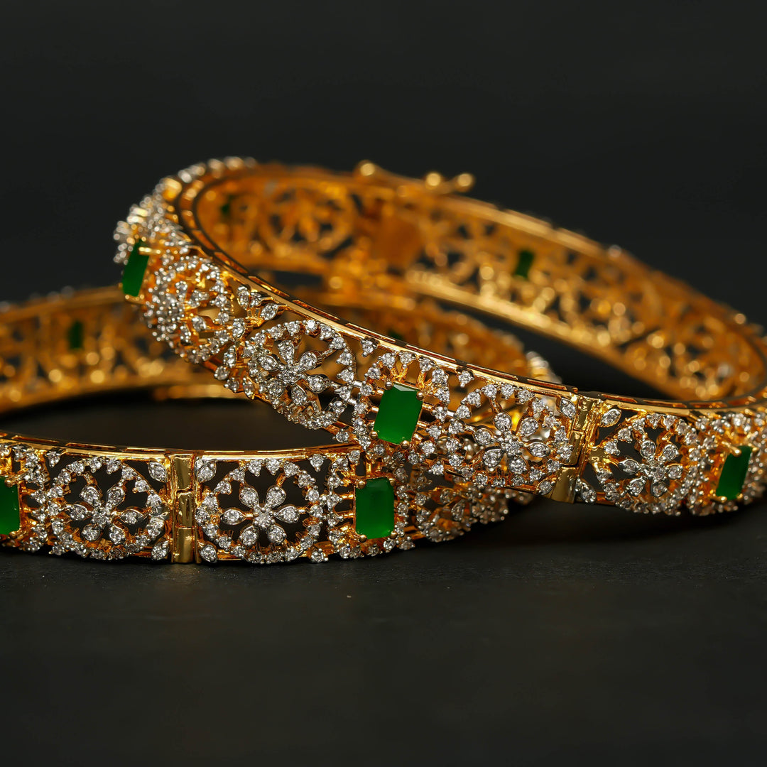 CZ Emerald Bangles