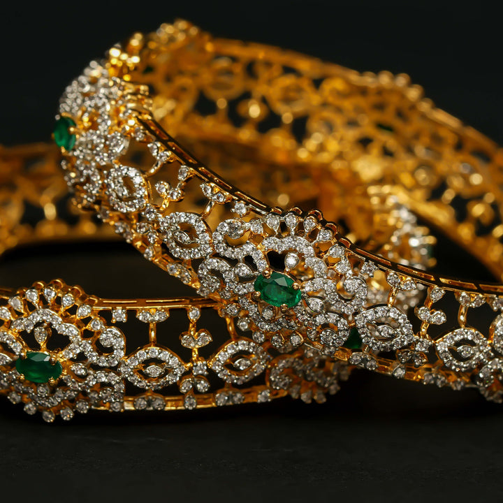 CZ Emerald Bangles