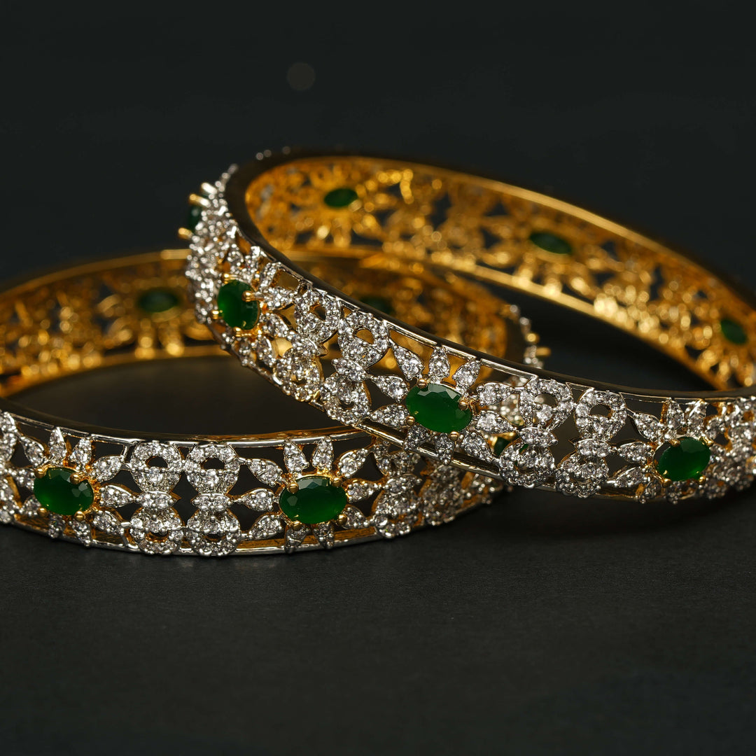 CZ Emerald Bangles