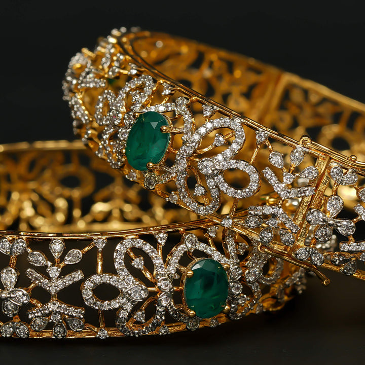 CZ Emerald Bangles