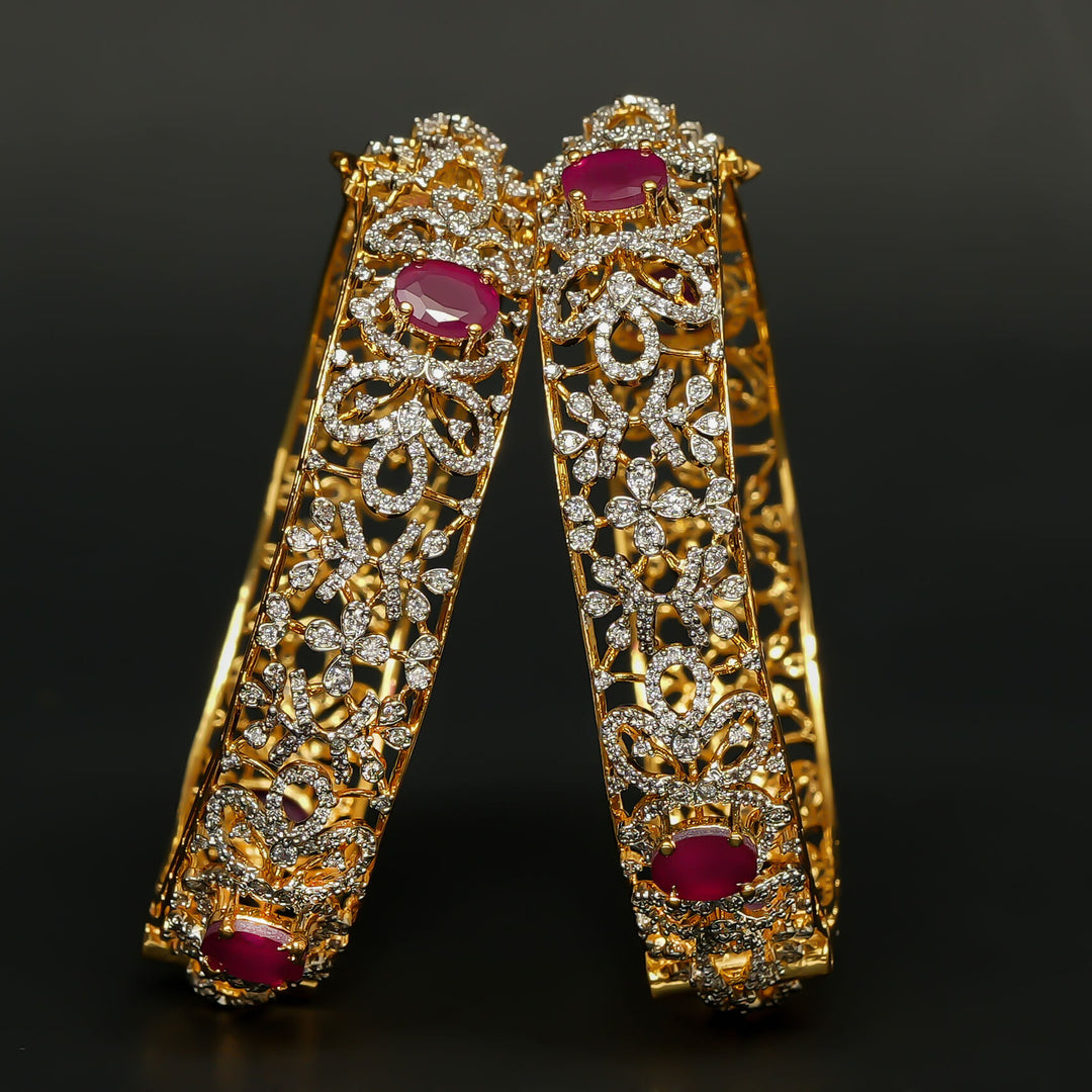 CZ Ruby Bangles
