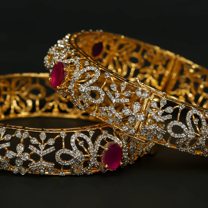 CZ Ruby Bangles