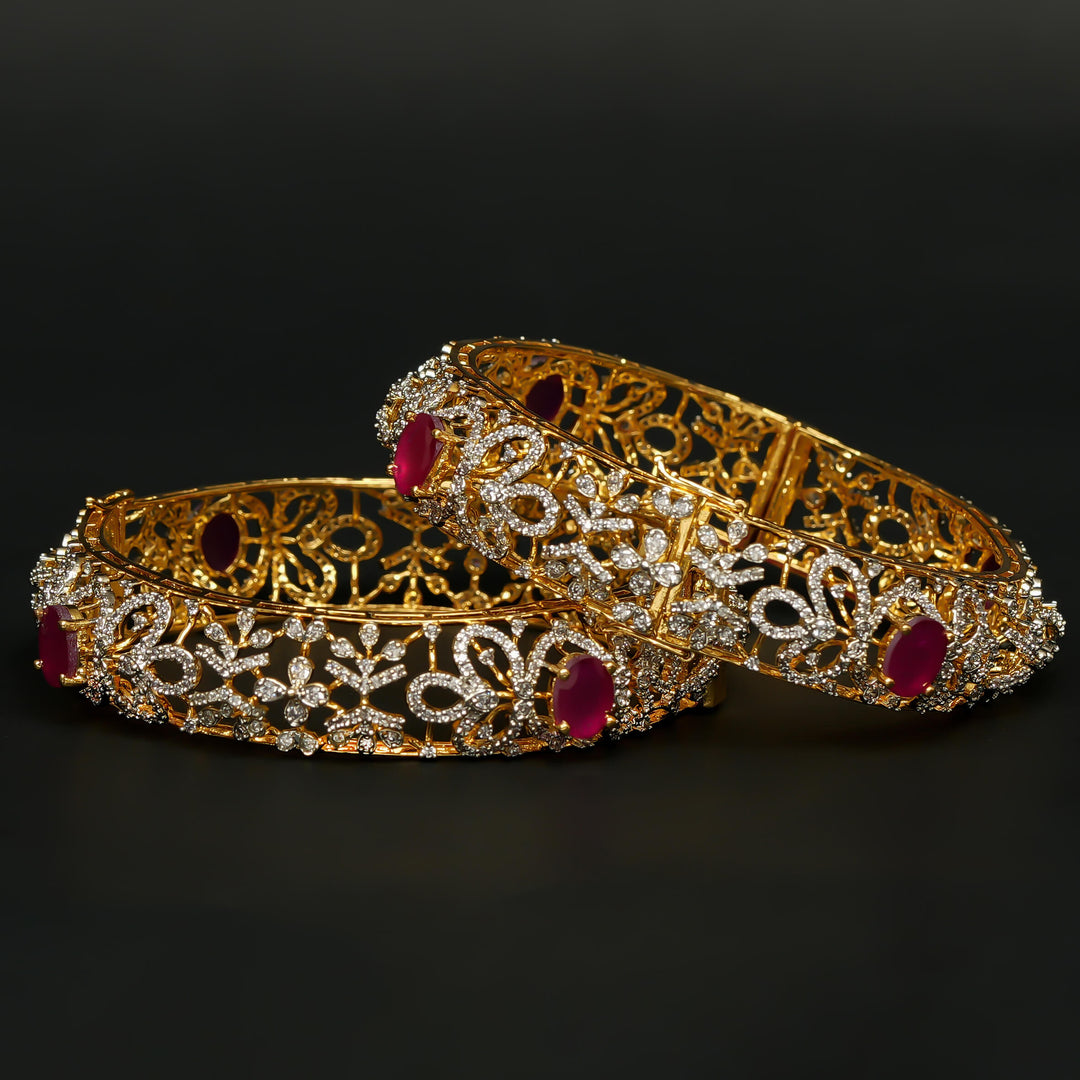 CZ Ruby Bangles
