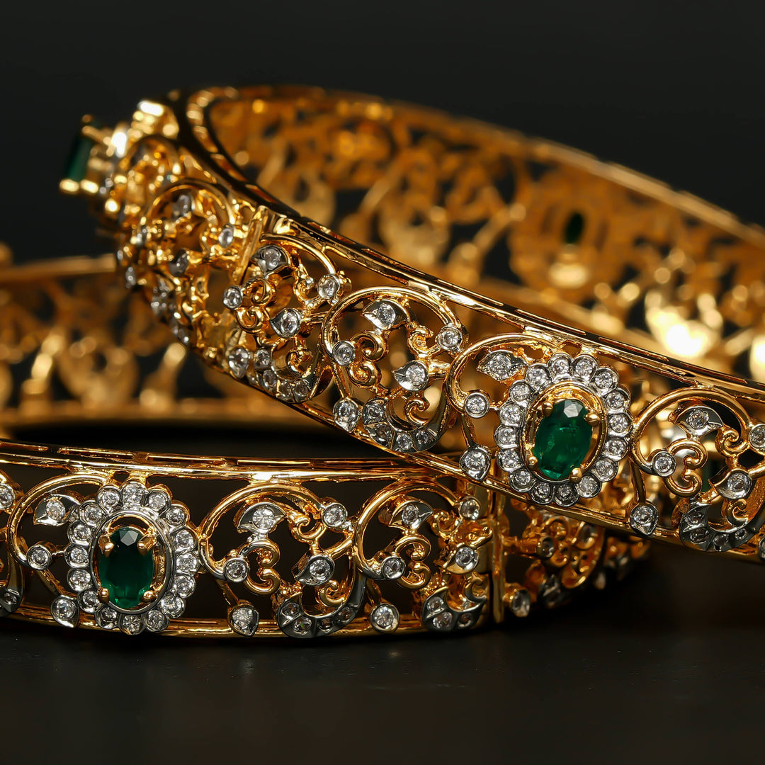CZ Emerald Bangles