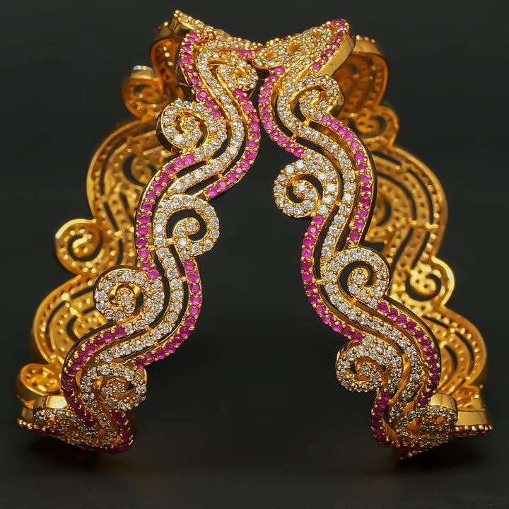 CZ Ruby Bangles