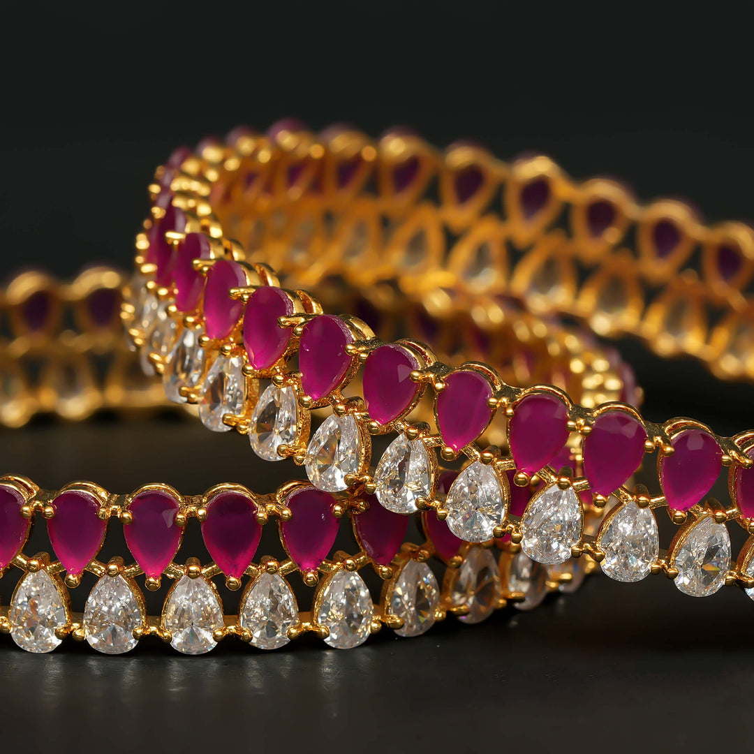 CZ Ruby Bangles