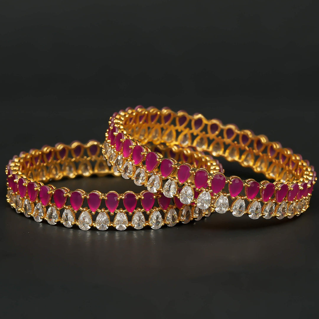 CZ Ruby Bangles