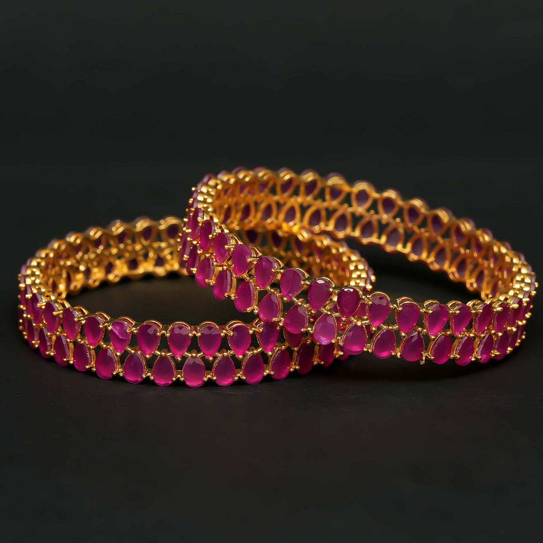 CZ Ruby Bangles