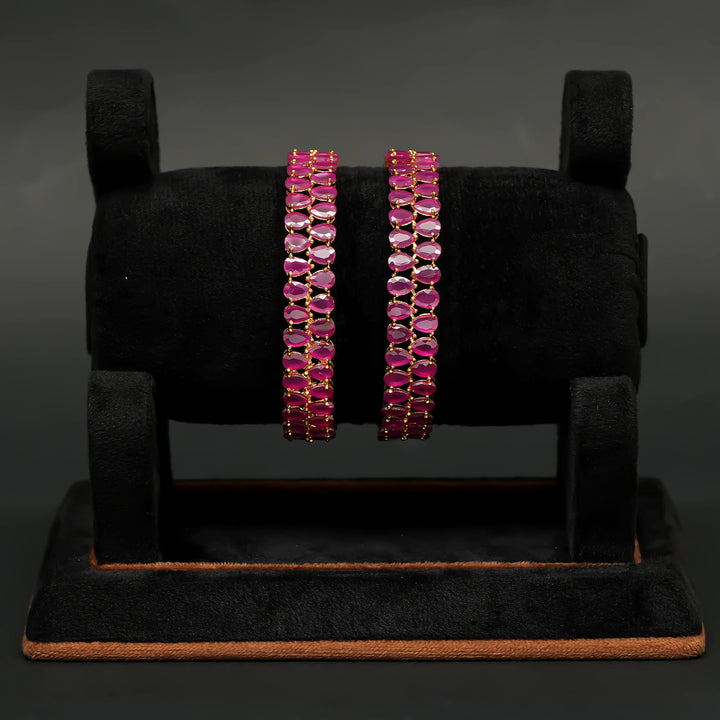 CZ Ruby Bangles