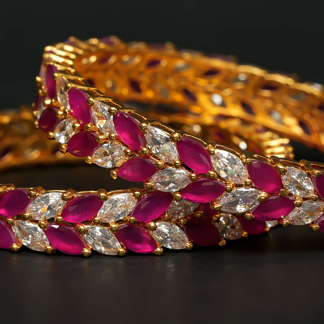 CZ Ruby Bangles