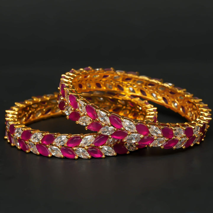 CZ Ruby Bangles