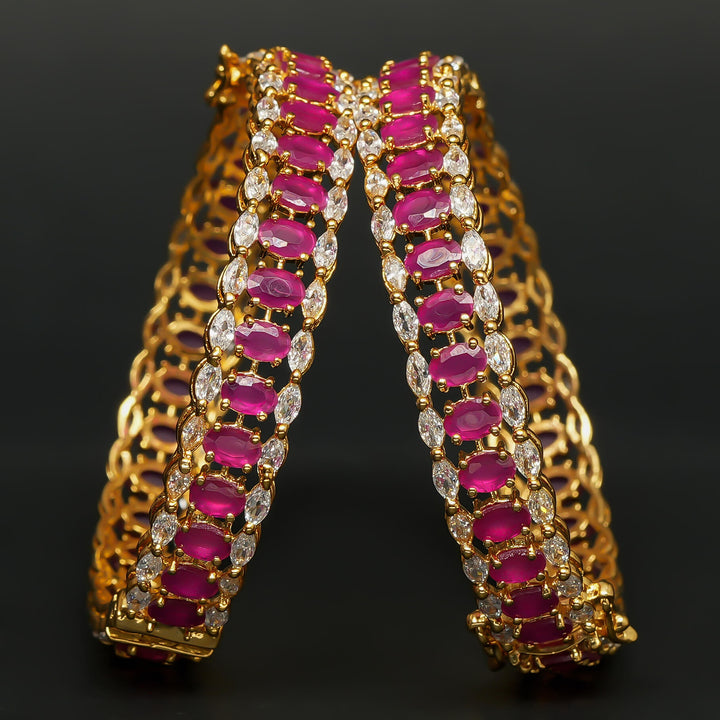 CZ Ruby Bangles