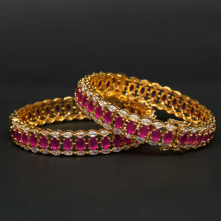 CZ Ruby Bangles