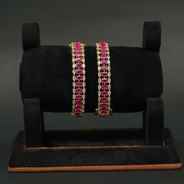 CZ Ruby Bangles