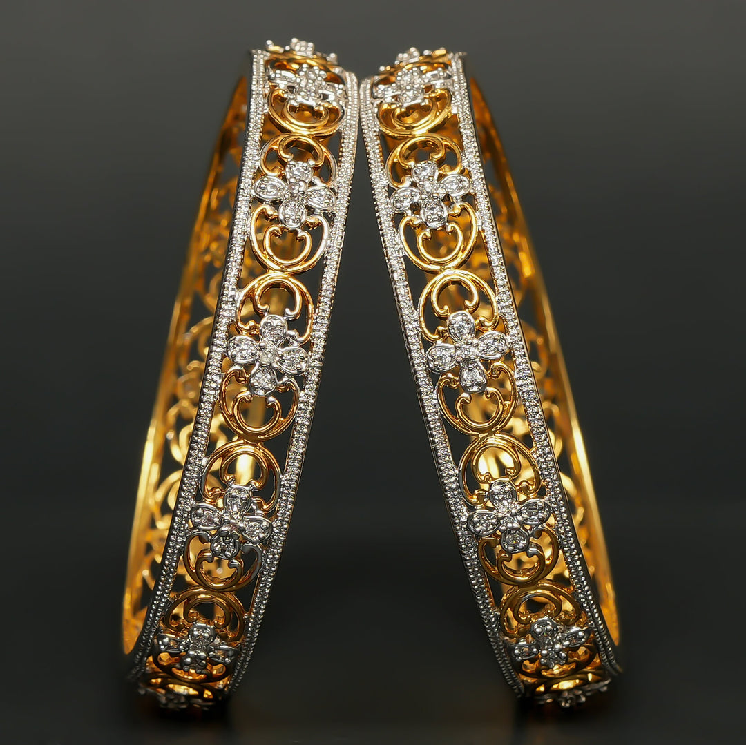CZ Diamond Finish Bangles