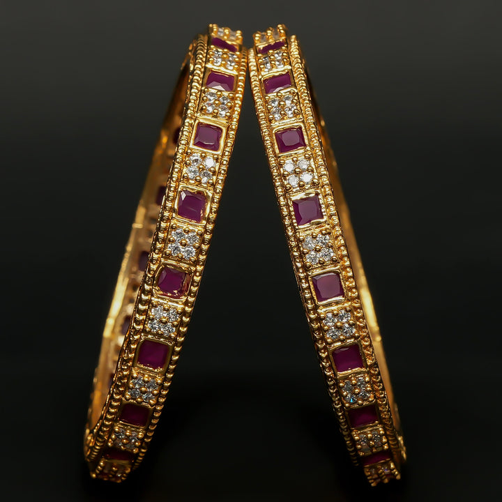 CZ Ruby Bangles