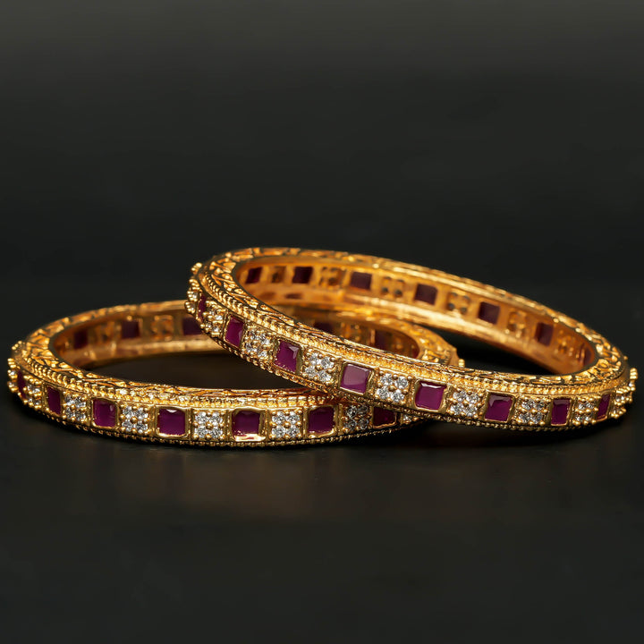 CZ Ruby Bangles