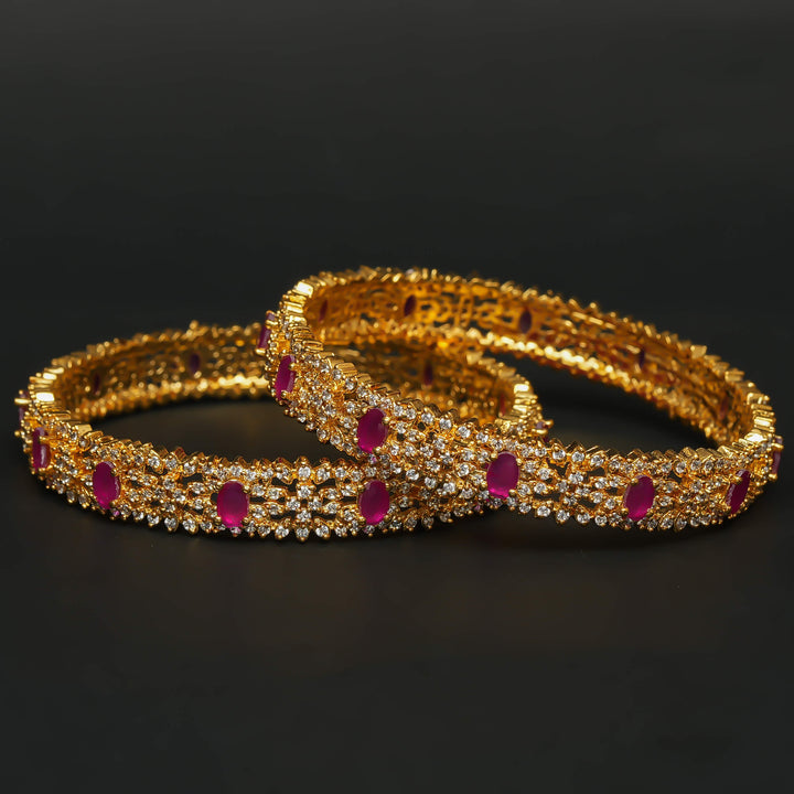 CZ Ruby Bangles