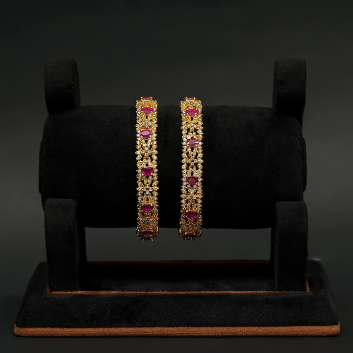 CZ Ruby Bangles