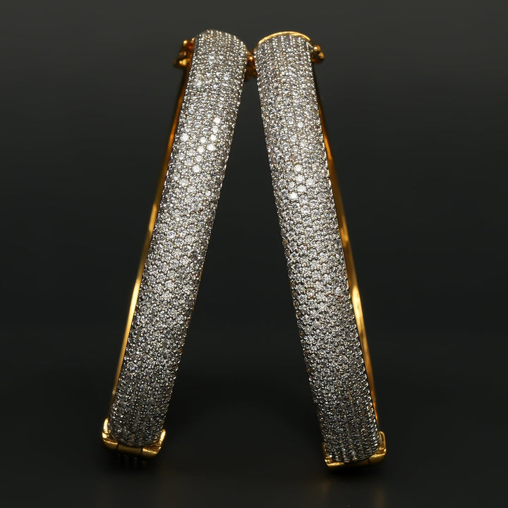 CZ Diamond Finish Bangles