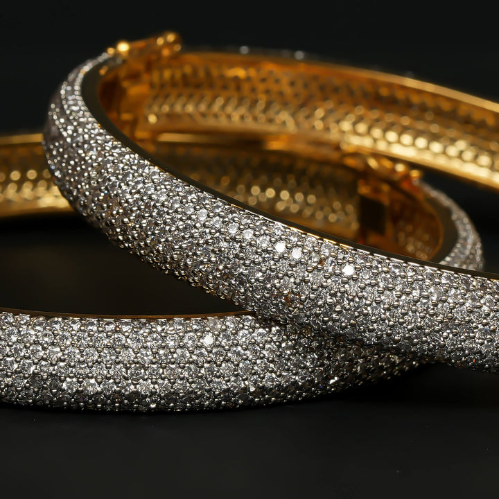 CZ Diamond Finish Bangles