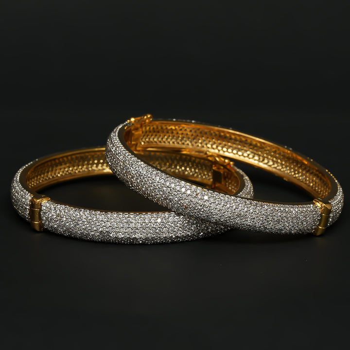 CZ Diamond Finish Bangles