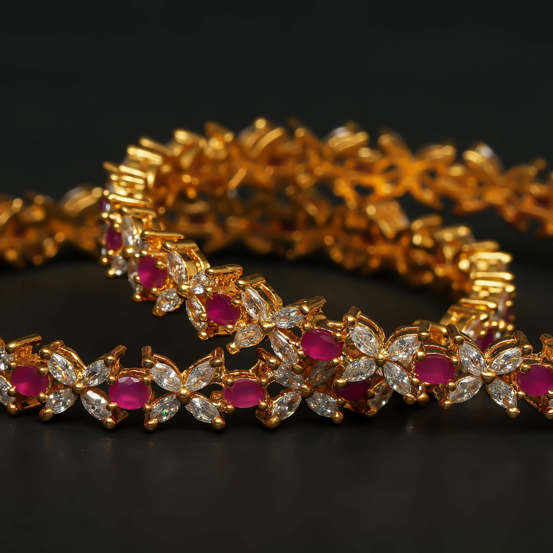 CZ Ruby Bangles