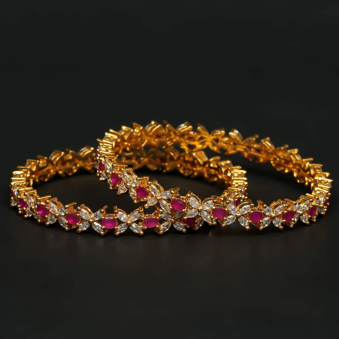 CZ Ruby Bangles