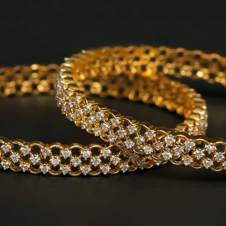 CZ Diamond Finish Bangles