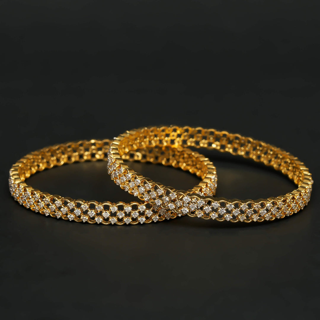 CZ Diamond Finish Bangles
