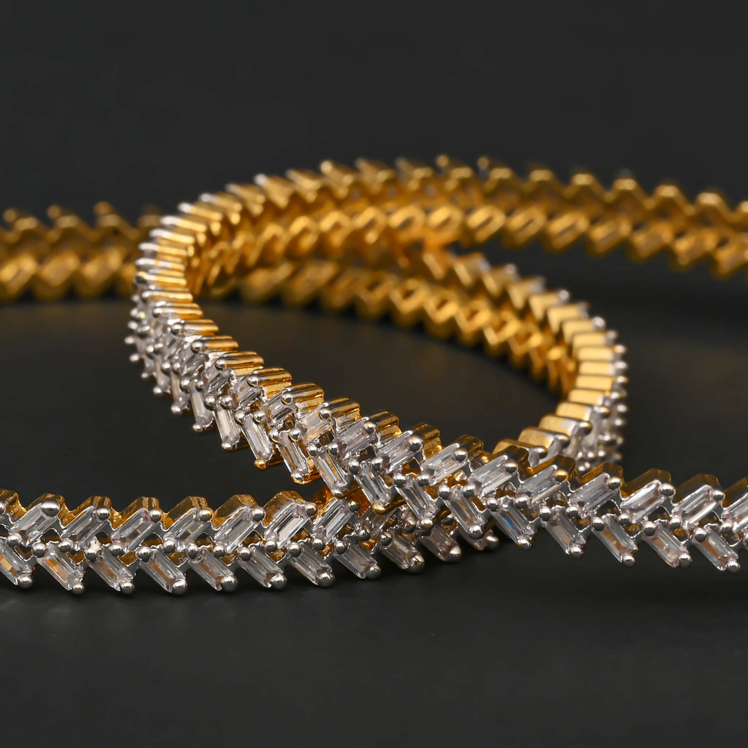 CZ Diamond Finish Bangles