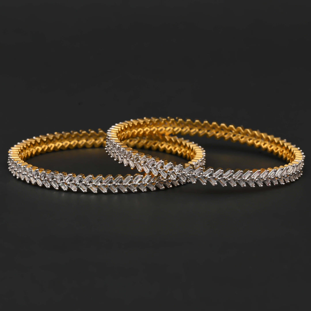 CZ Diamond Finish Bangles