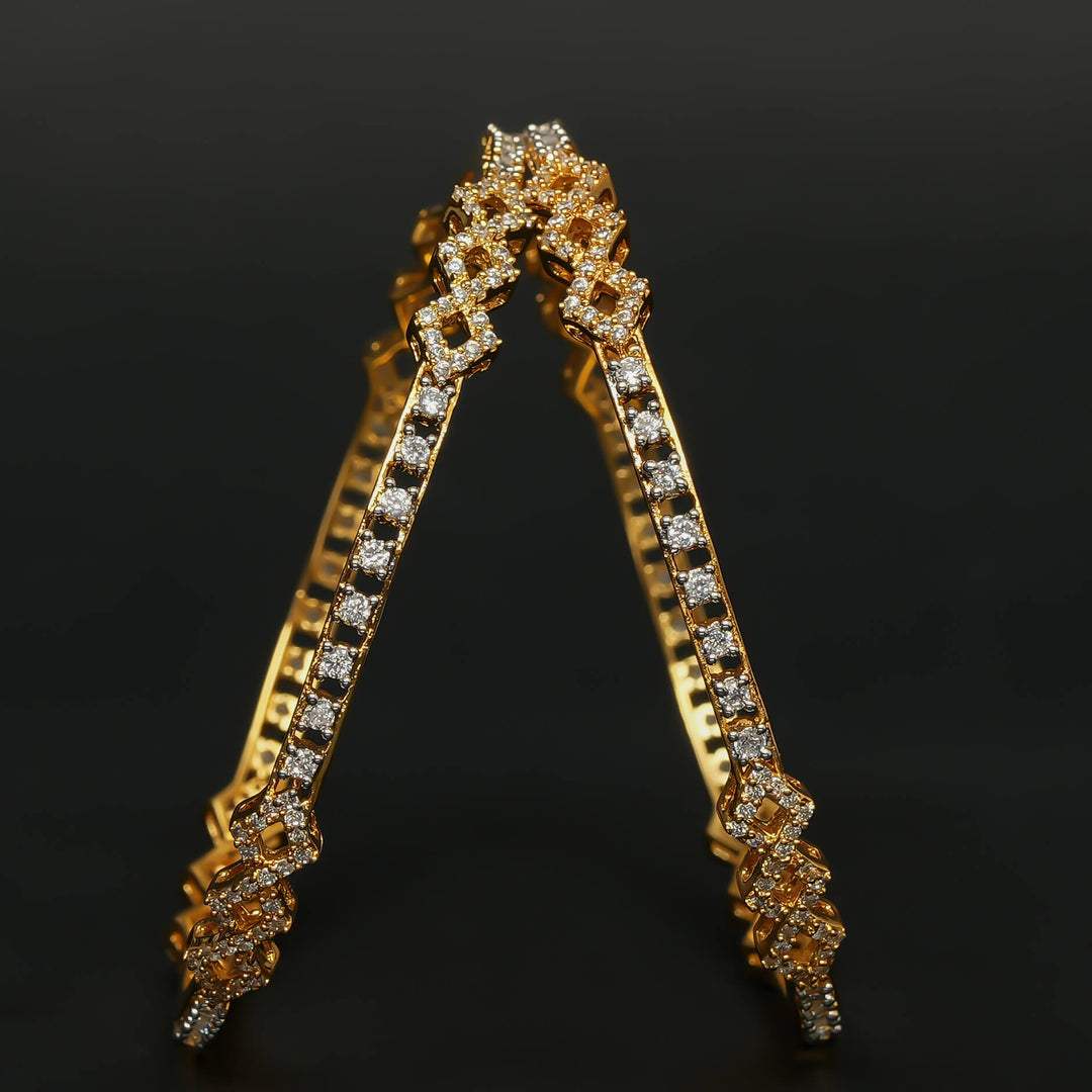 CZ Diamond Finish Bangles