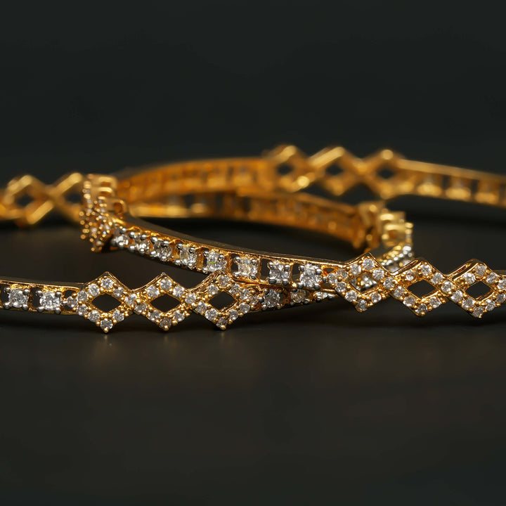 CZ Diamond Finish Bangles