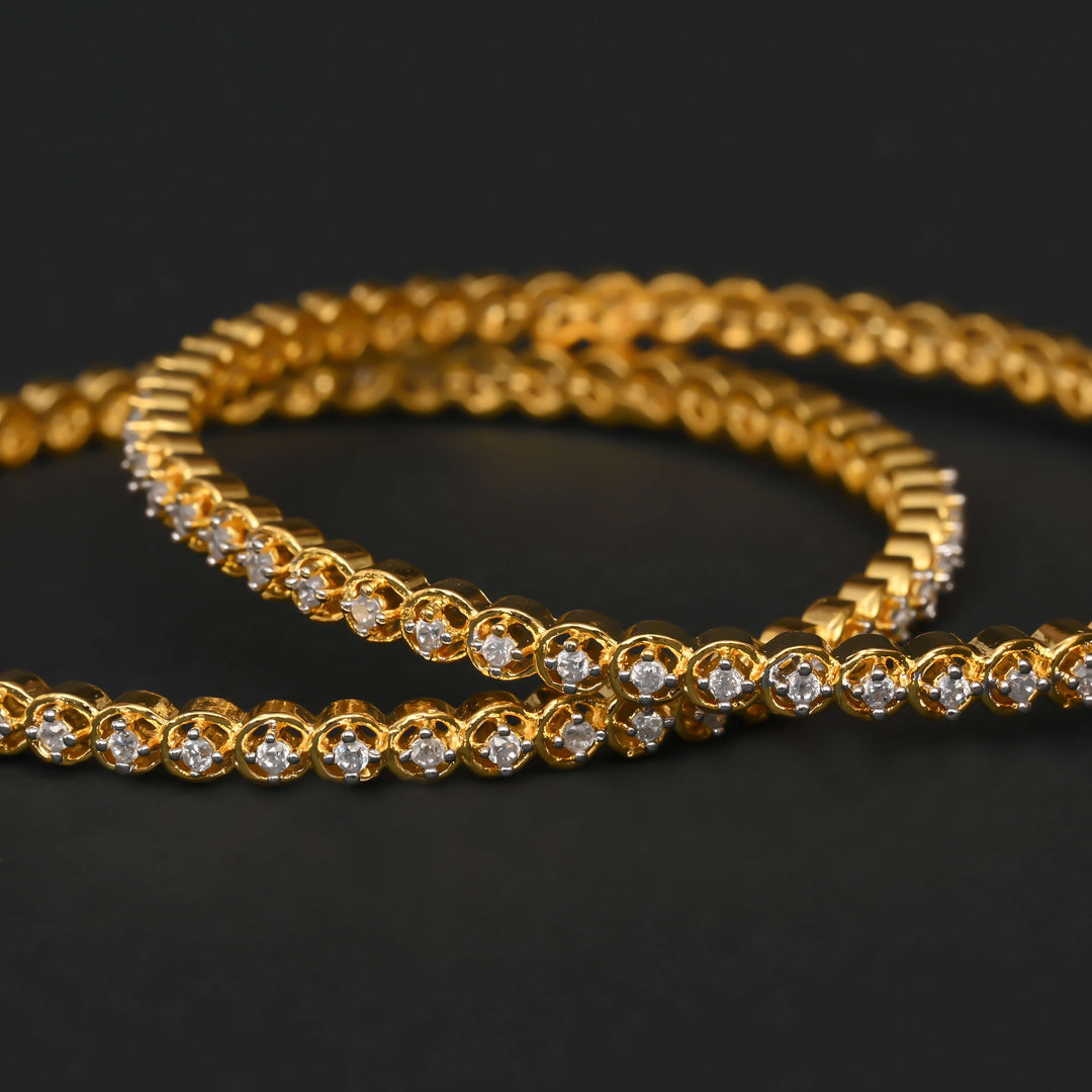 CZ Diamond Finish Bangles