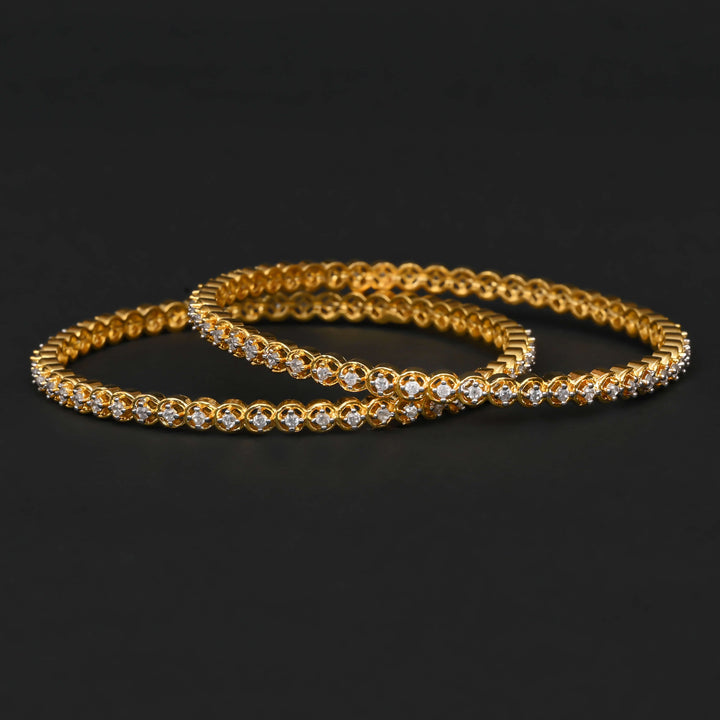 CZ Diamond Finish Bangles