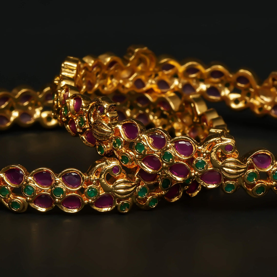 Gold Finish Bangles