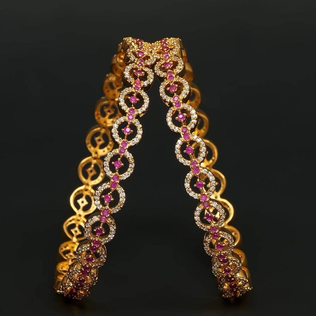 CZ Ruby Bangles