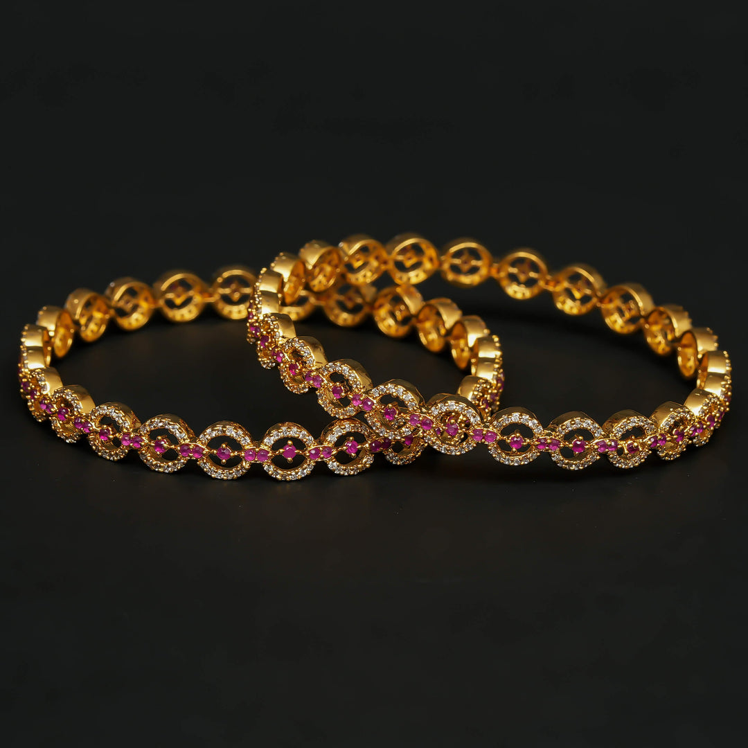 CZ Ruby Bangles